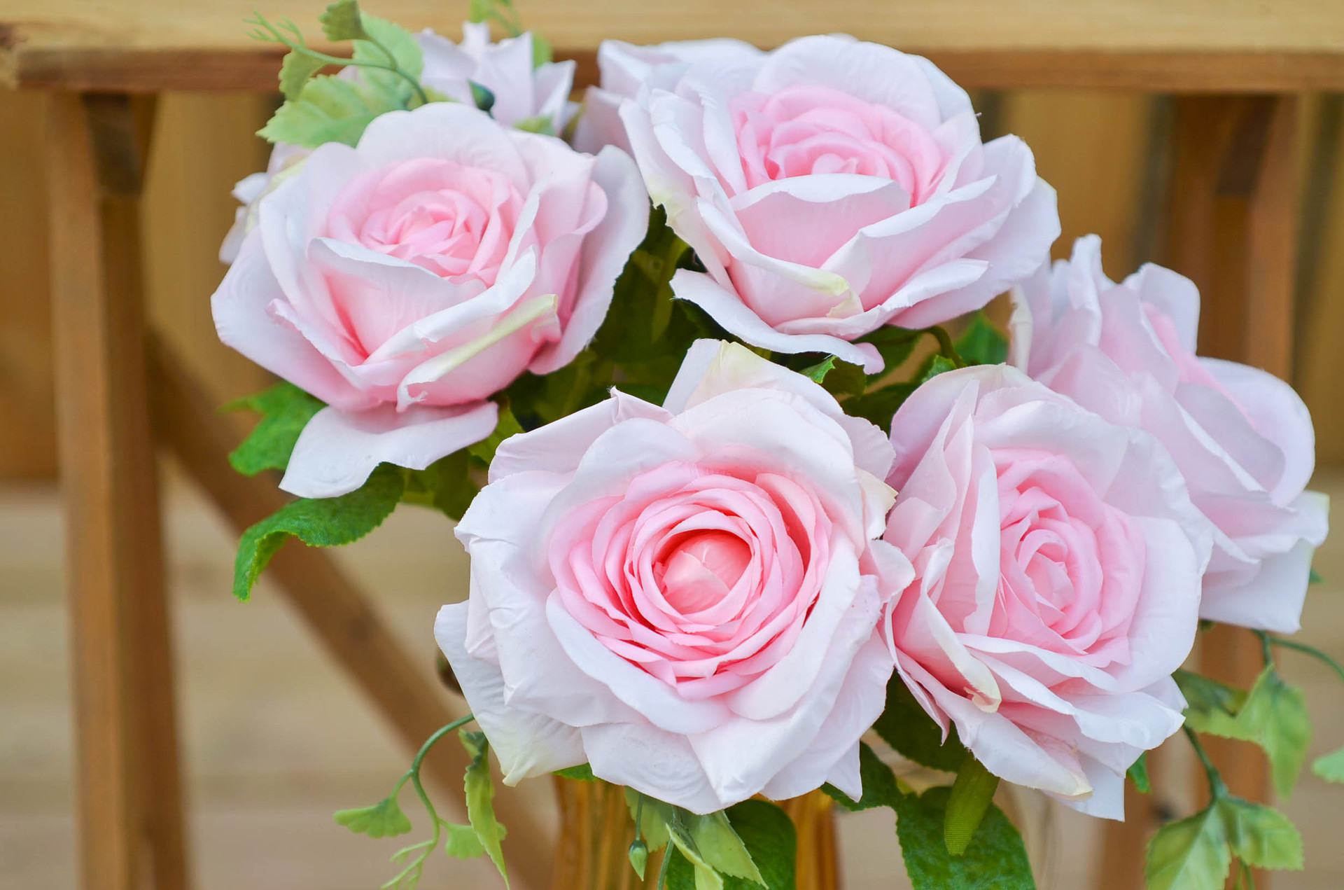 韩式七头轩尼诗香槟玫瑰花束单支仿真花假花节日婚庆diy场景布置