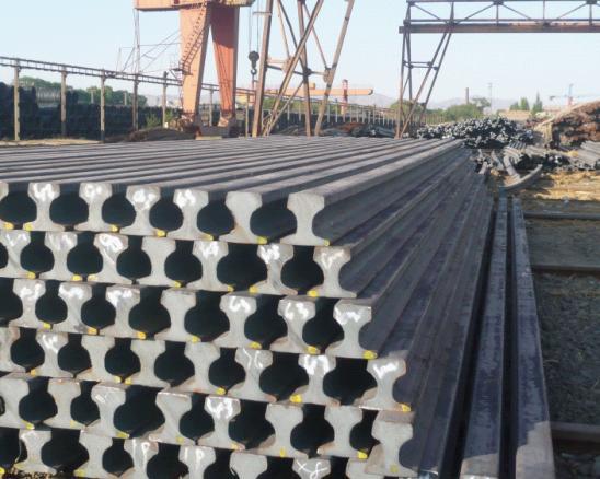 43kg钢轨50锰钢轨71锰钢轨p60重轨国标道轨现货供应