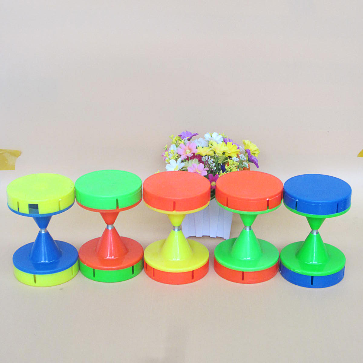 中双空竹儿童老人娱乐健身空竹空竹公园校园广场舞台传统艺术批发