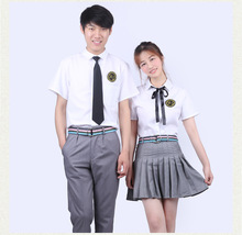 日系小时代同款校服 班服 韩版学生装长袖短袖毛衣男 女款白衬衫