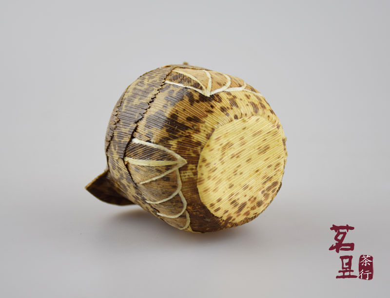 纯手工民间工艺猫头鹰笋壳笋皮编制制作竹编茶宠摆件居家饰品礼品