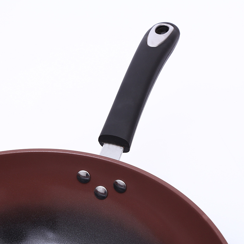 新款韩式紫砂陶瓷无油烟不粘锅炒锅家用厨房锅具定制日用百货批发