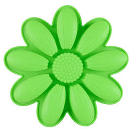 现模供应食品级硅胶蛋糕模 9瓣太阳花形蛋糕烘培模 硅胶蛋糕烤盘