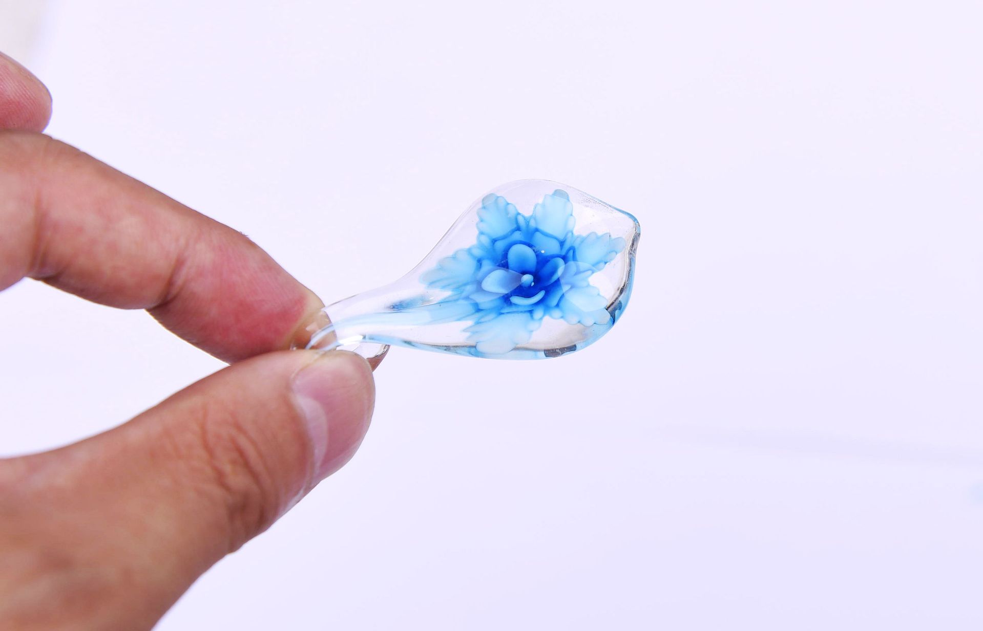 手工创意蘸水笔学生文具 沾水笔礼物玻璃笔 内嵌花镶花笔礼物