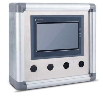 人机界面操作箱,7寸触摸屏控制盒,触摸屏电箱,铝合金电箱