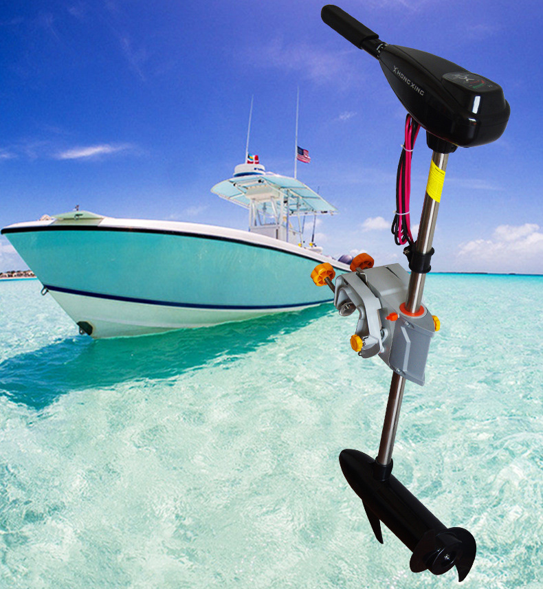 皮划艇电动船外机不锈钢铝合金挂桨橡皮艇32磅螺旋桨马达推进器