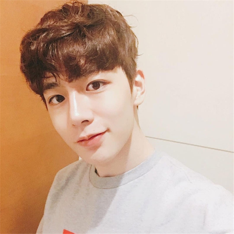 速卖通网红假发男士韩版帅气学生短直发短卷发男士假发套厂家批发