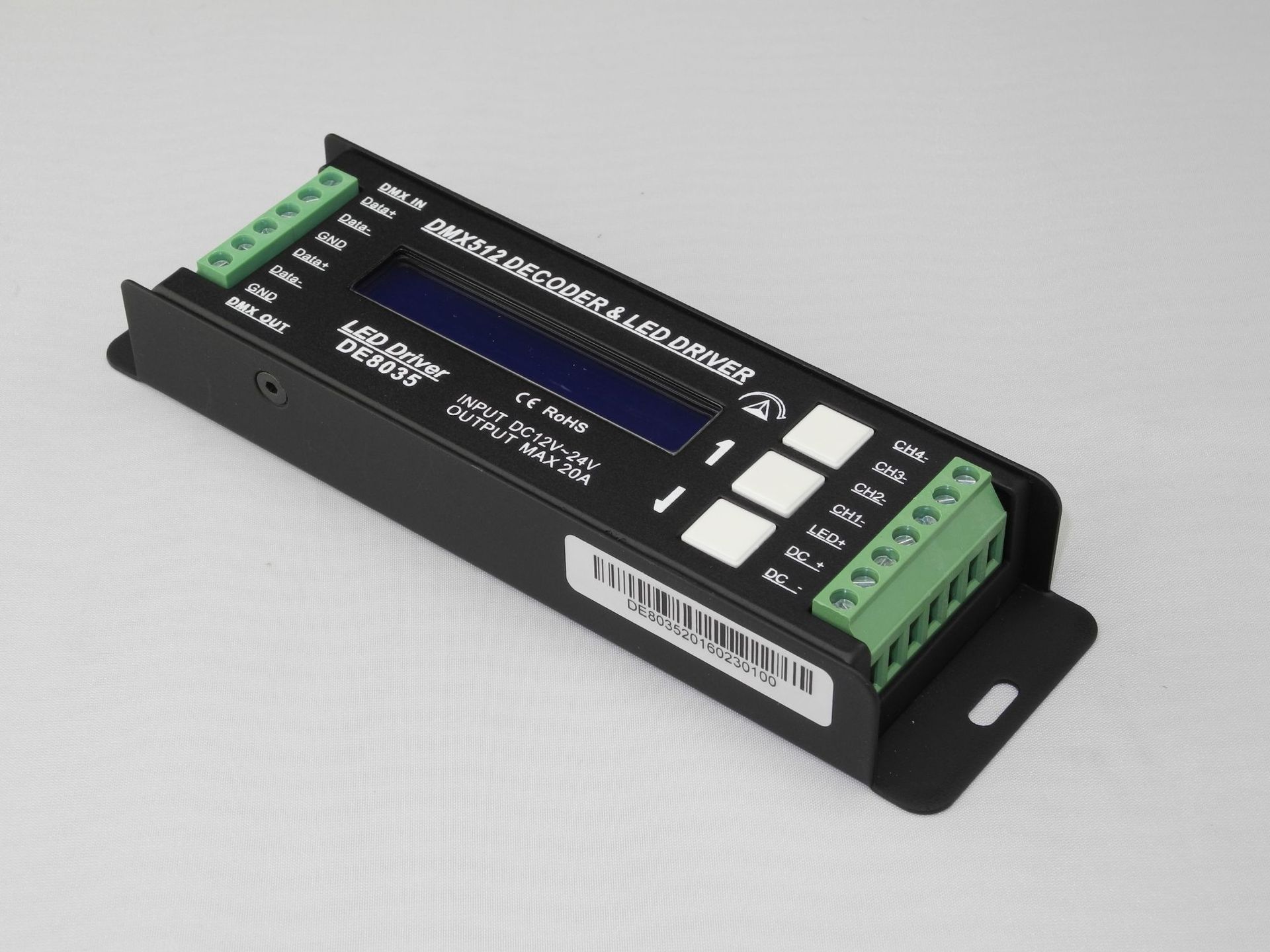 dmx512解码器 rgbw解码器 5a*4ch dmx512控制器 灯带解码器