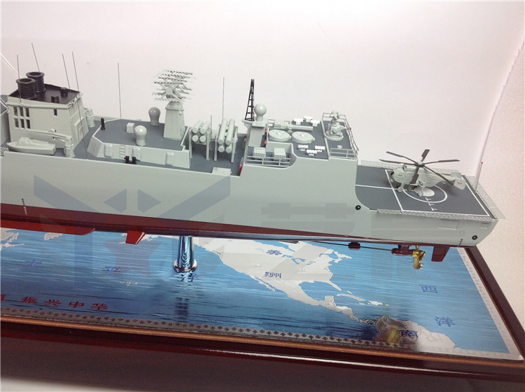 仿真171海口号导弹驱逐舰模型 仿真舰艇1:200 军舰模型 可订制