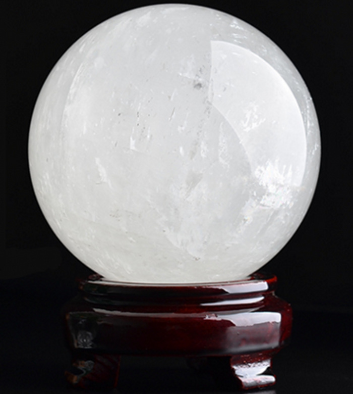 纯天然白水晶球摆件风水球居家饰品招财消磁辟邪配件礼品