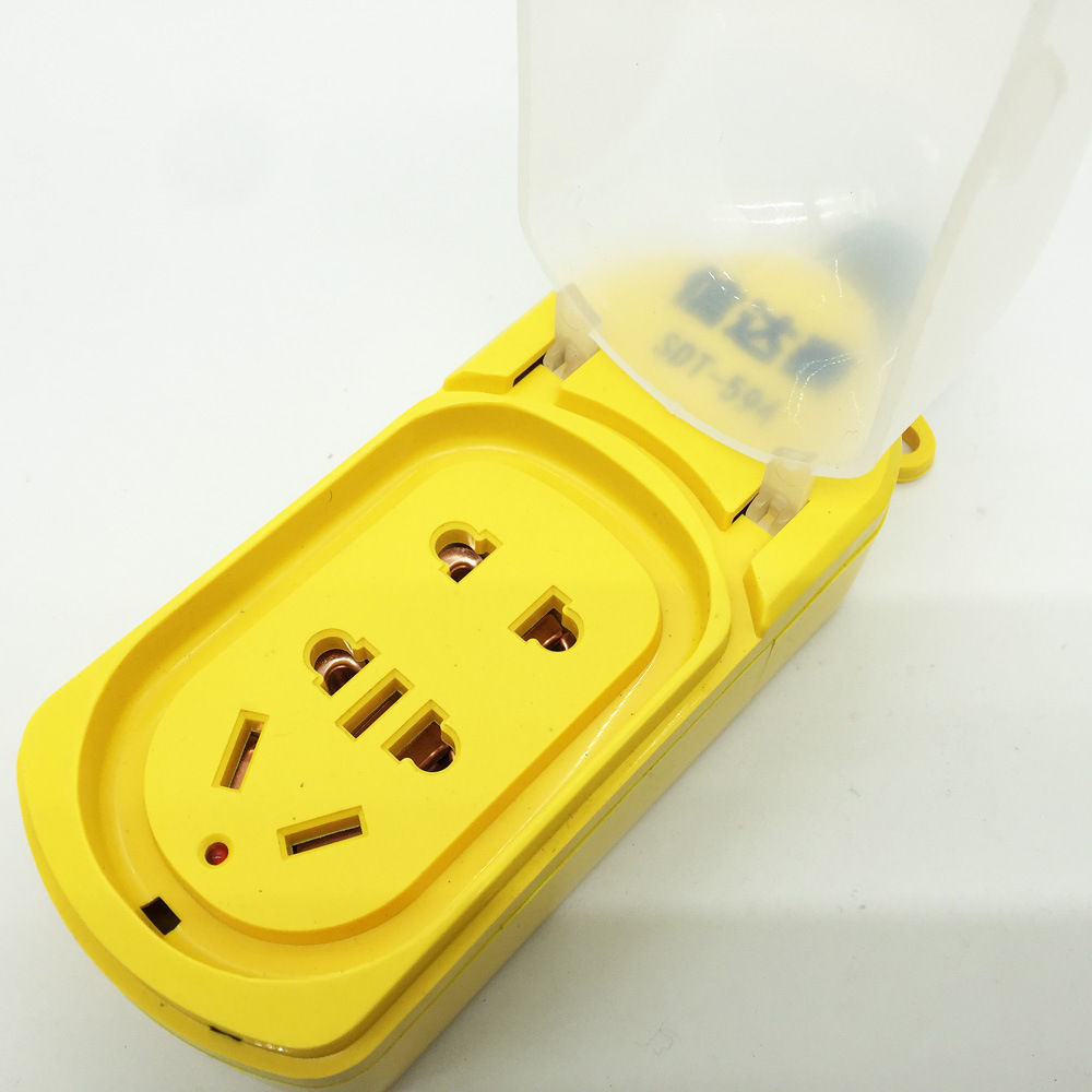 信达泰防溅水插座无线户外防雨淋接线板工地插排 工程多功能插板