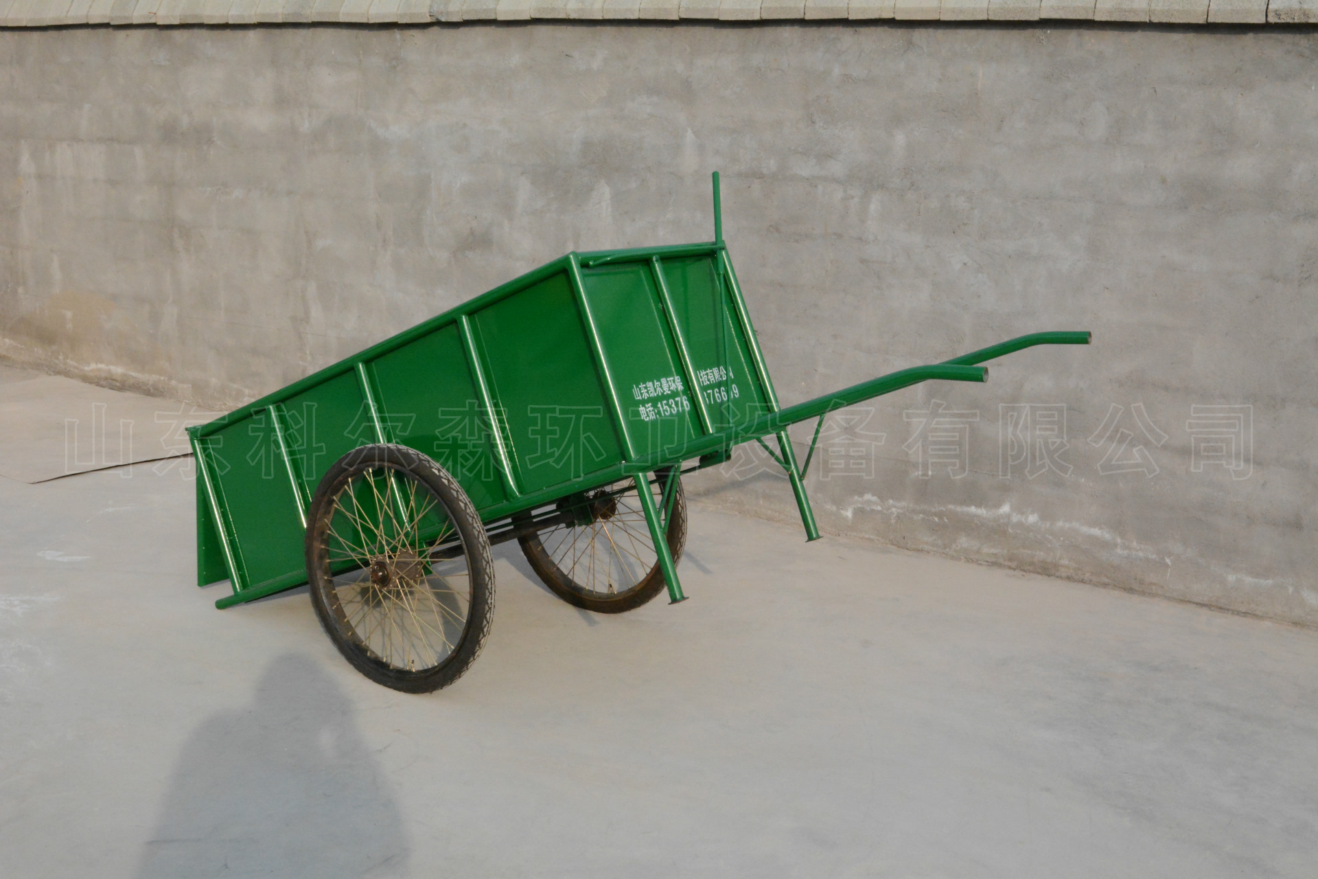 手推双轮排车板车 厂家生产直销 带轮钢板镀锌板环卫保洁垃圾车