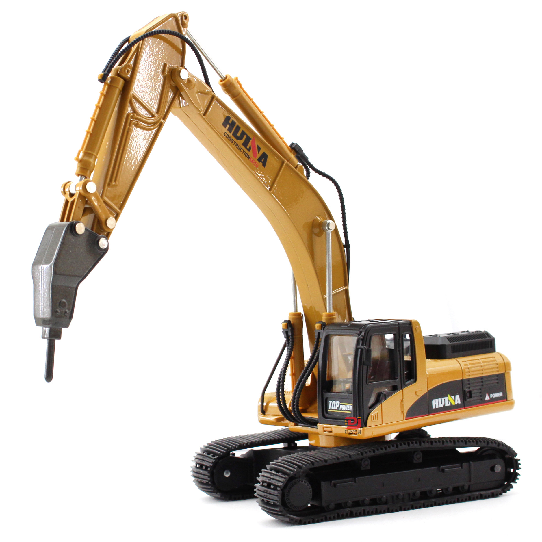 盒装 汇纳 仿真合金破拆机模型 建筑工程儿童玩具车 地摆夜市热卖