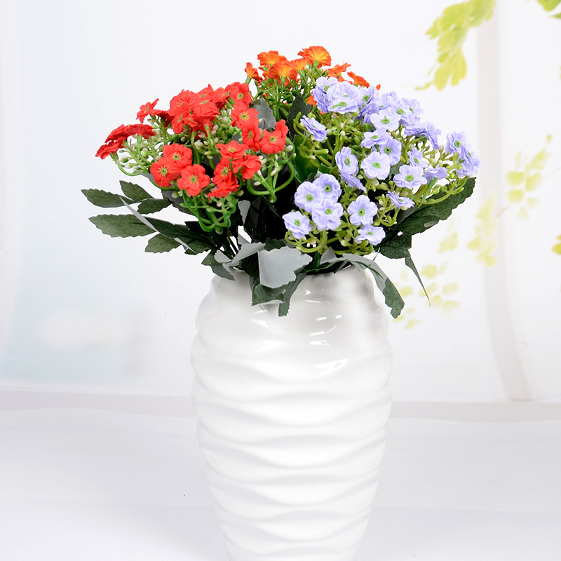 高档6叉米兰花仿真假花家居客厅装饰米兰人造花外贸仿真花束批发