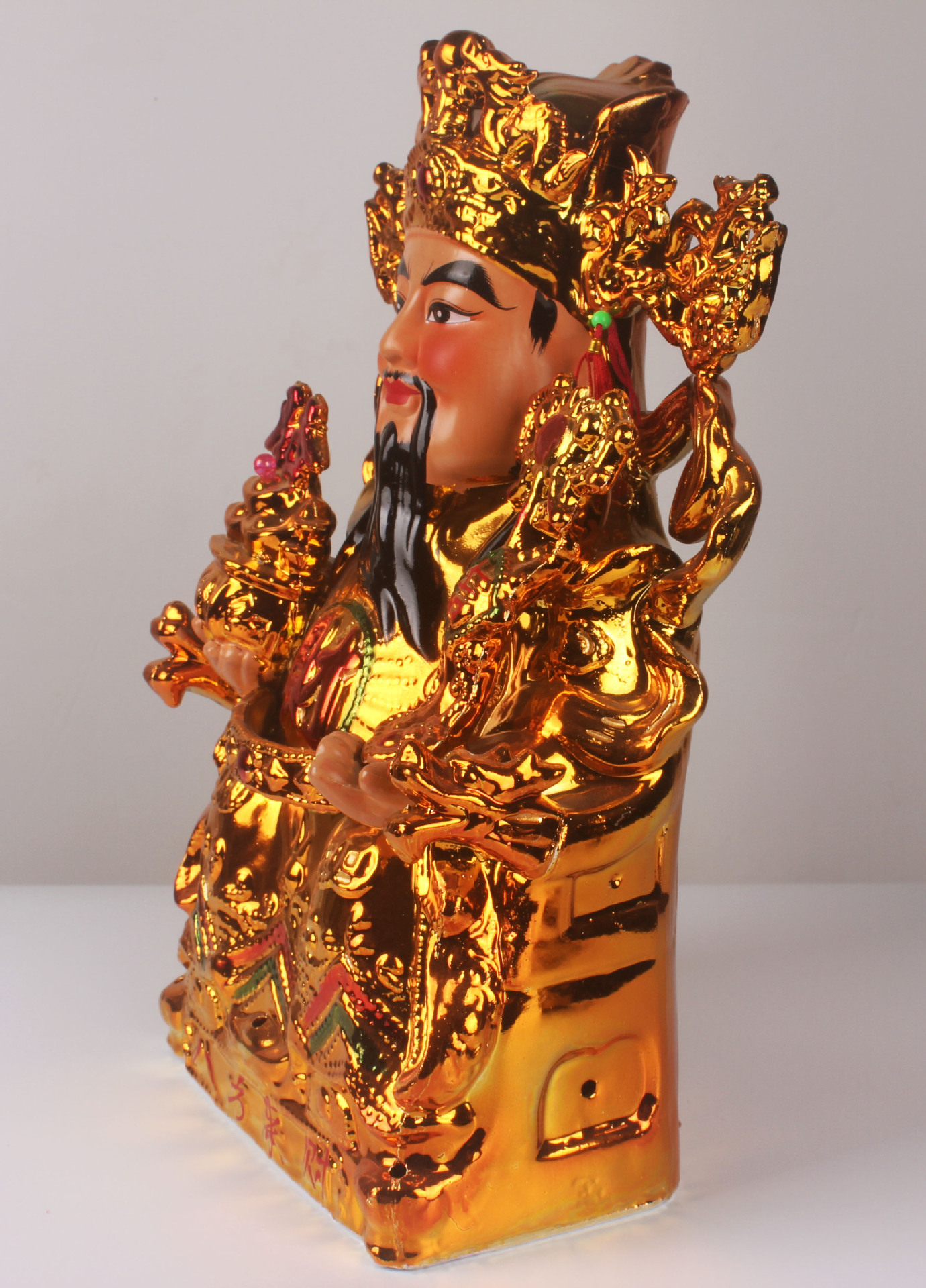 一件代发 陶瓷镀金金身文武财神 关公观音菩萨 佛像工艺品