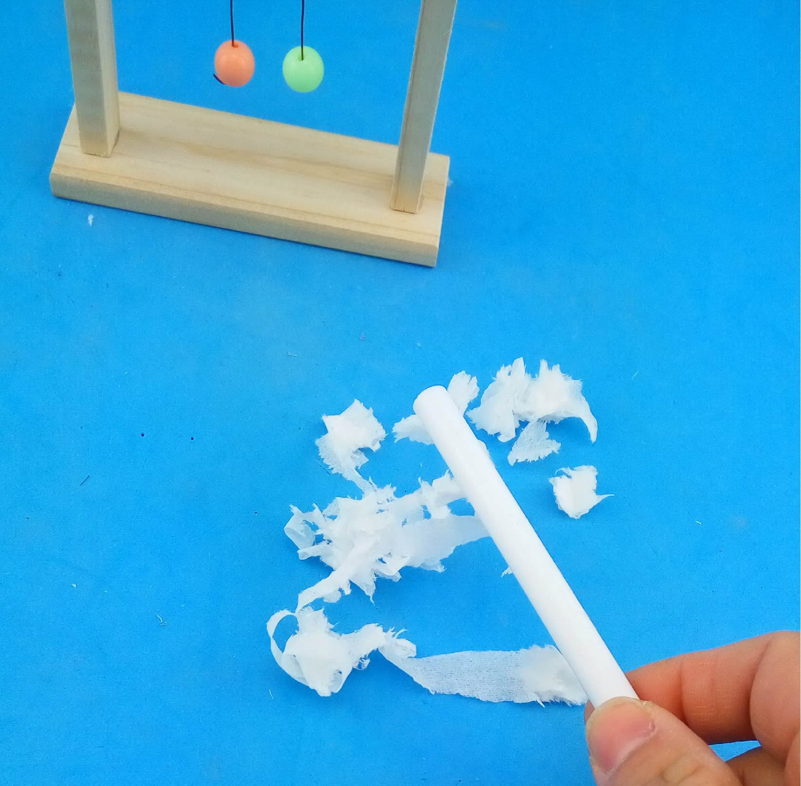 学生手工作业材料包diy实验科技小制作小发明静电摆i环保科学