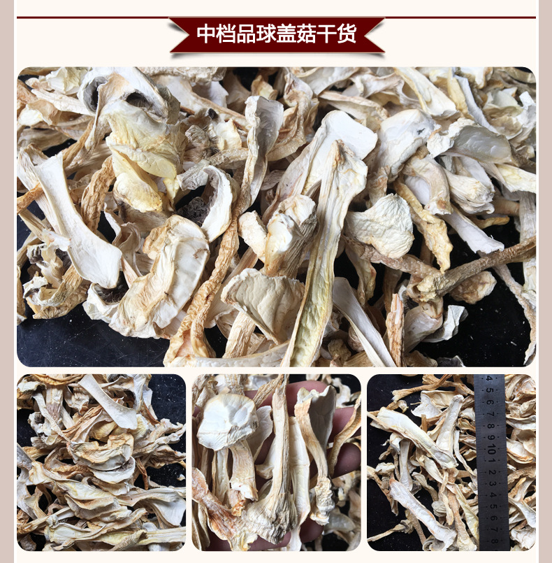是否进口:否 种类:干制 包装方式:散装 包装规格:精品大球盖菇干货