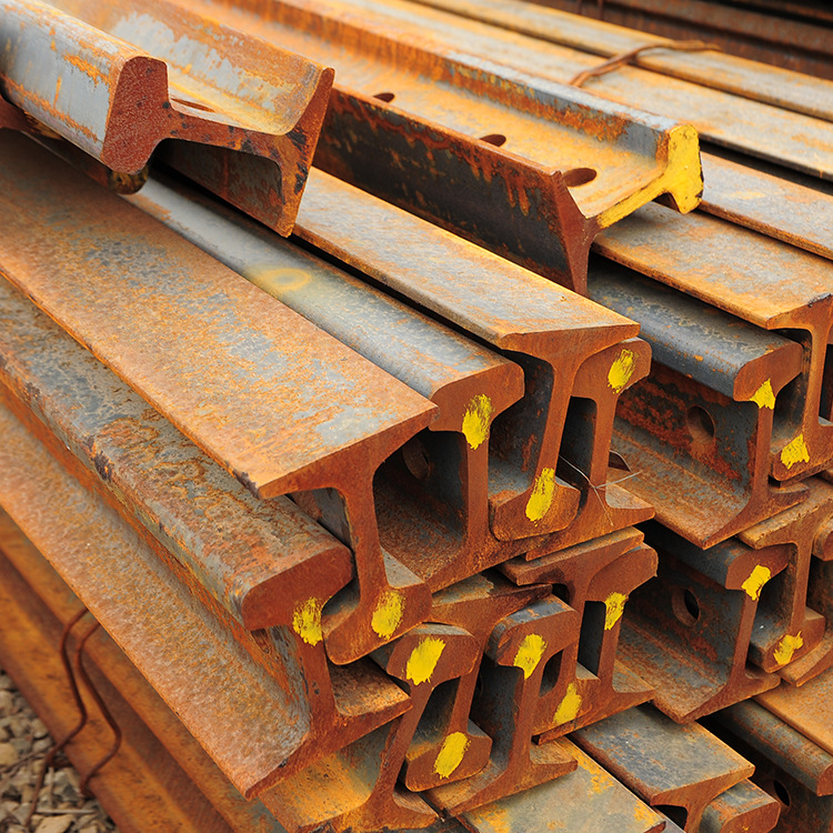 广东道钢q235定尺55q轻型行车轨 u71mn国标打孔钢轨 厂家批发
