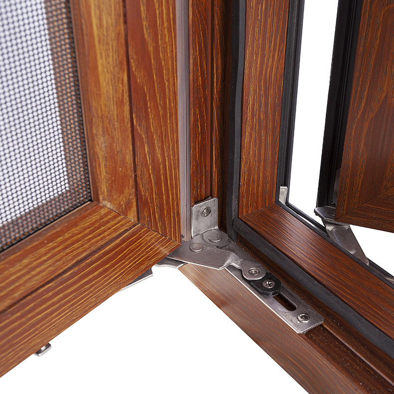 佛山厂家定制 108断桥窗纱一体平开窗 铝合金平开窗 断桥铝门窗