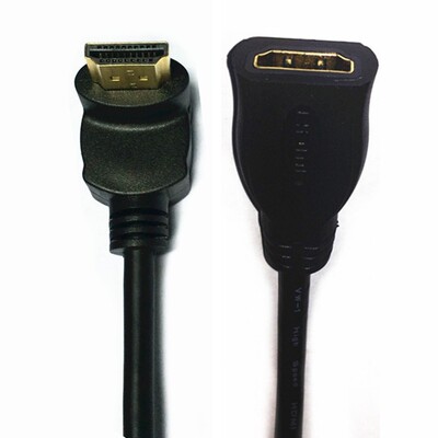 hdmi高清线1.4版电视机90度弯头转接hdmi公转母延长线 数据线批发