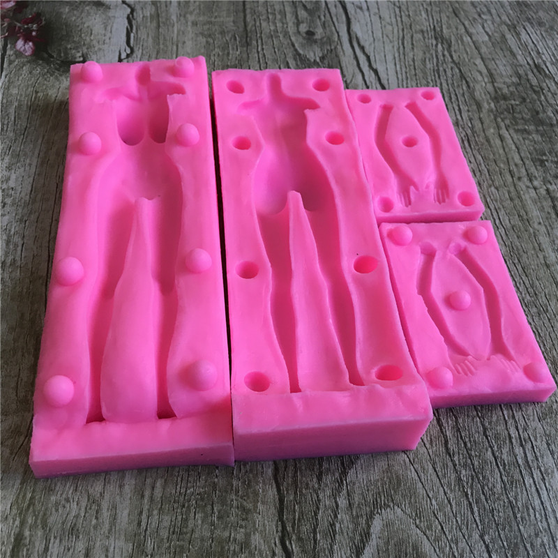 diy翻糖硅胶模具 大号女人体模 巧克力烘培蛋糕装饰工具