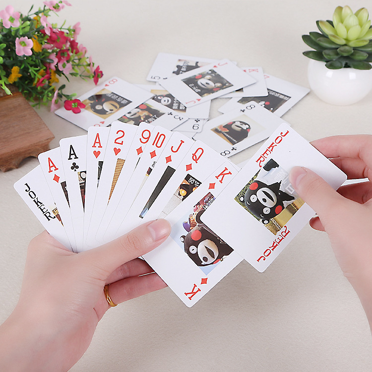 卡通创意搞笑表情包扑克牌熊本熊趣味斗图成人魔性斗地主纸牌