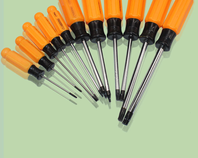 专用螺丝刀_铬钒材质带柱防盗螺丝螺丝刀t6t8t10t20t25t30t40