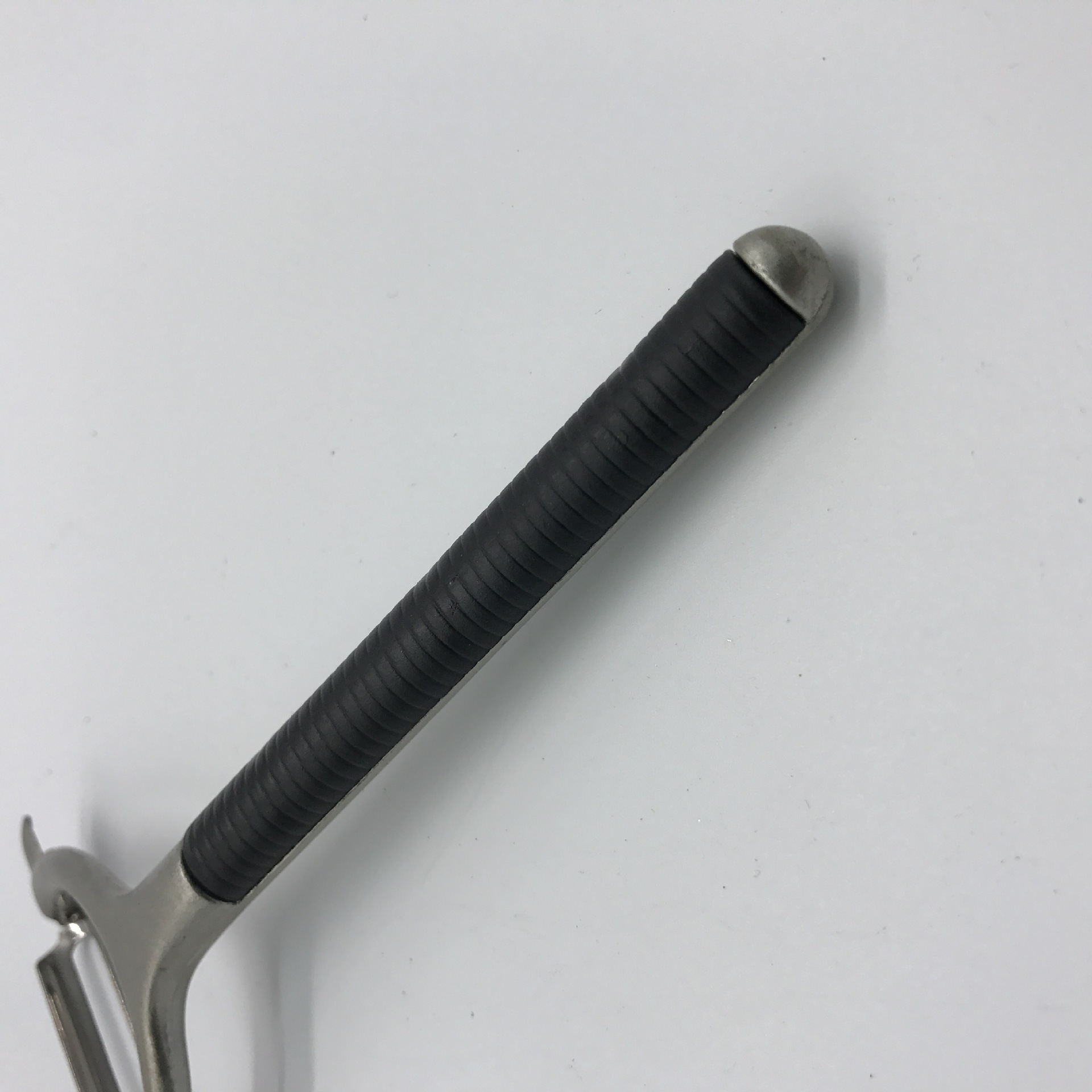 217锌合金精抛光电镀直柄按摩柄削皮刀,刨刀