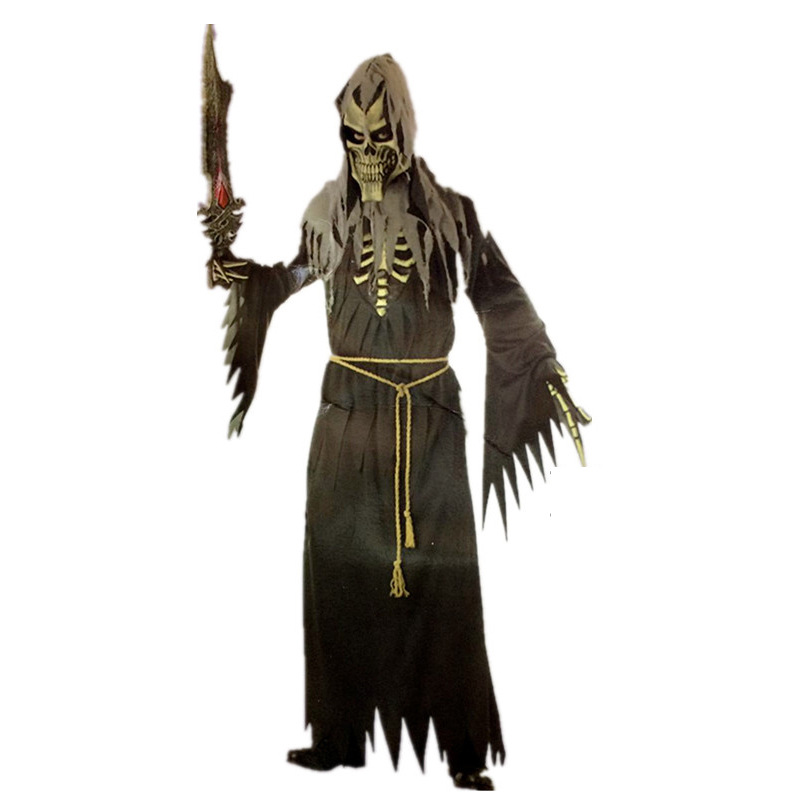 厂家直销万圣表演服装cosplay动漫服装死神鬼衣死亡天使服饰套装