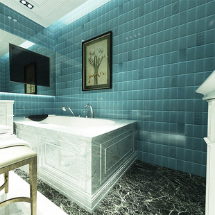 特价款仿古青花瓷片园林路面装饰陶瓷碎片墙体拼图瓷砖厂家定制