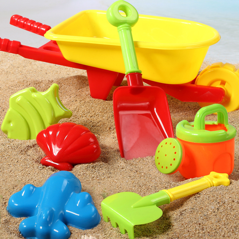 儿童沙滩玩具套装宝宝玩沙挖沙工具决明子沙漏套餐沙斗套装铲子