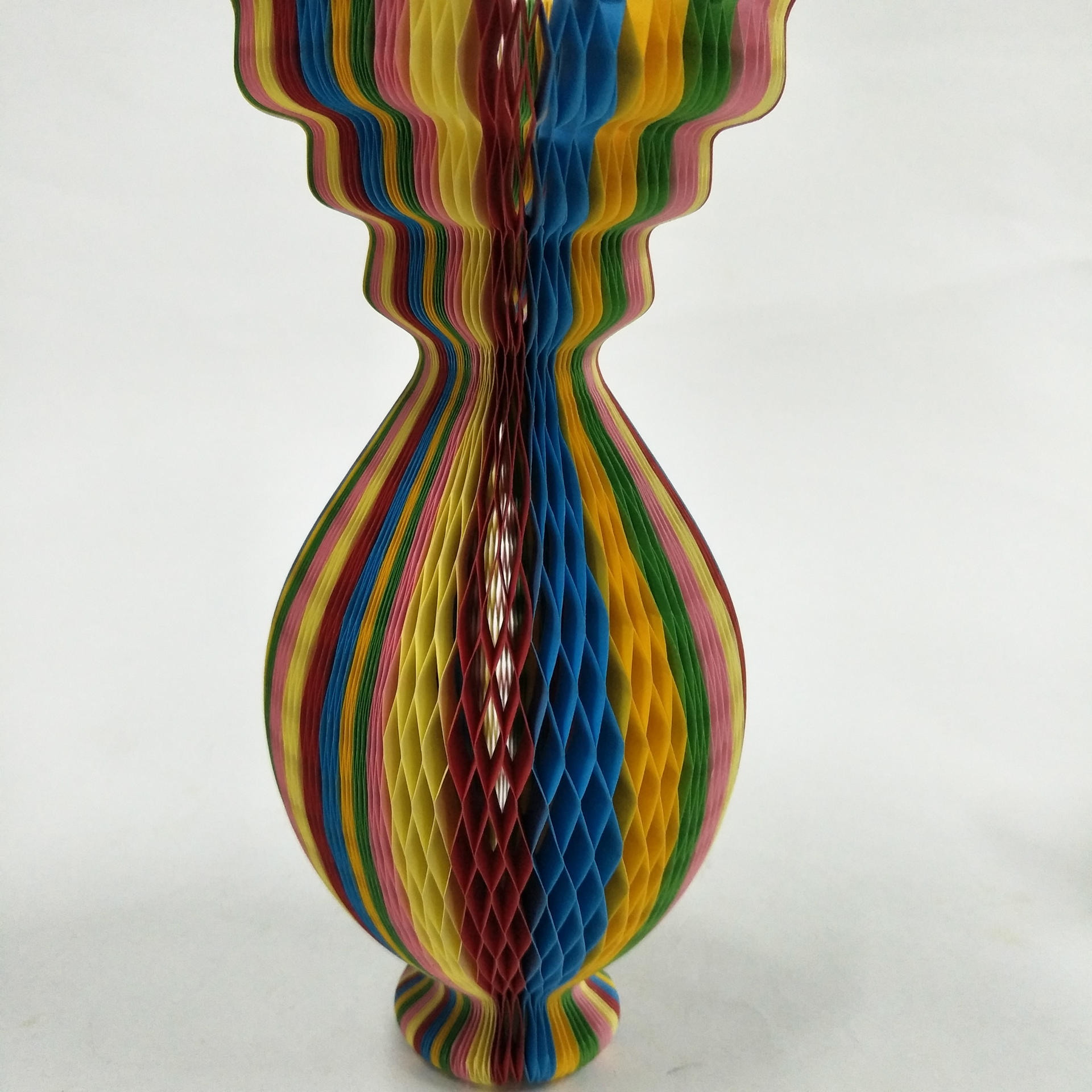 厂家直销纸质工艺品 蜂窝帽花瓶帽休闲帽 节日派对装饰用品