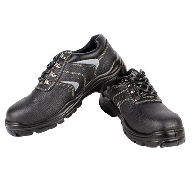 安腾安杰t502防砸绝缘劳保鞋橡胶底头层皮防滑耐磨耐酸碱安全鞋