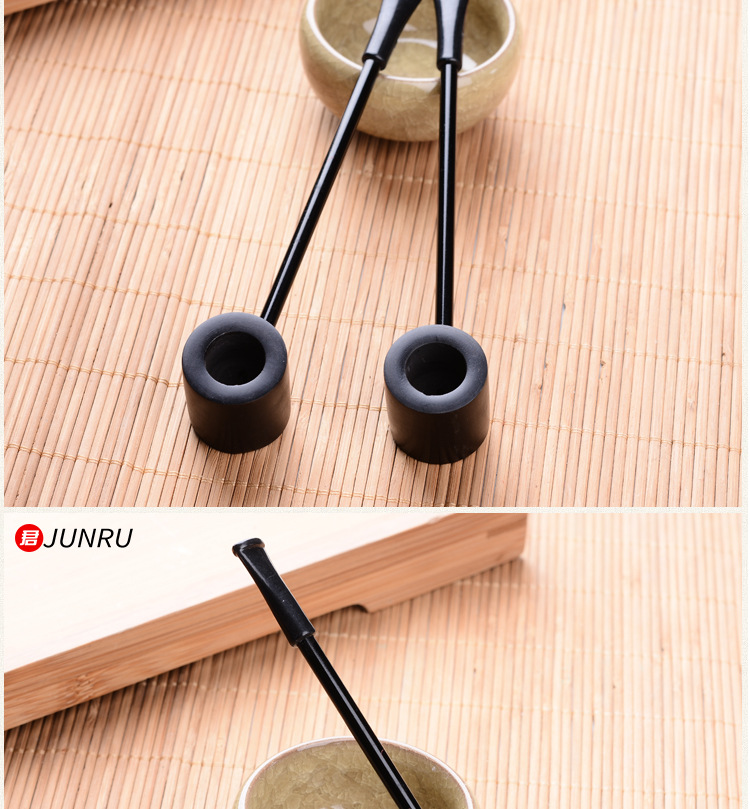 黑色时尚创意烟斗大力水手烟斗 细长接杆款 圆通底 高端大气烟斗