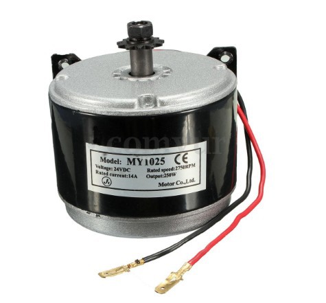 永磁直流高速电机my1025-250w12v/滑板车 小电摩有刷电机