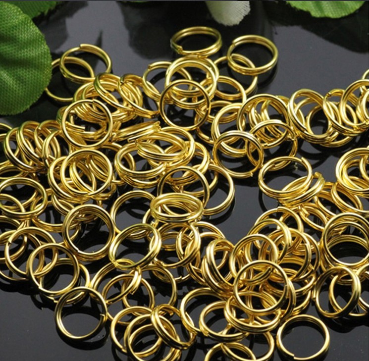 DIY Decorations Material Accessories Double Circle 4-10mm Connection Ring Broken Ring Hoop Double Circle Bracelet Interface Ring
