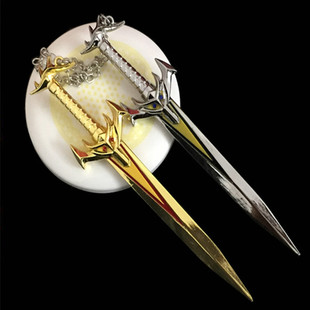 动漫周边刀扣王者双刀韩信荣耀白龙吟金属武器礼品工厂直销包邮