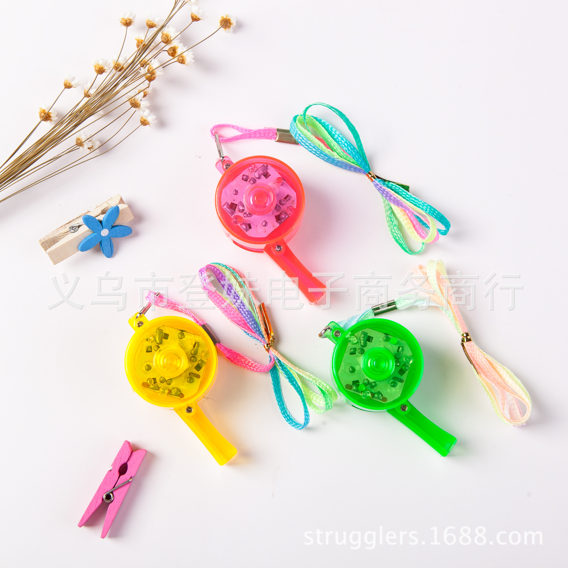 Supply round Luminous Whistle Cheer Flash Whistle Bar Party Atmosphere