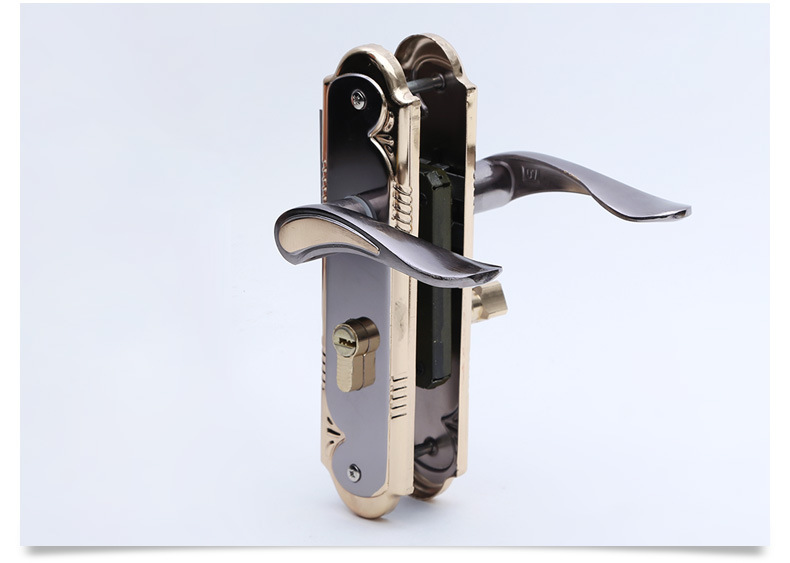 铁面板锁 工程锁 执手门锁 钢木门锁具 室内门锁具 中式锁具门锁