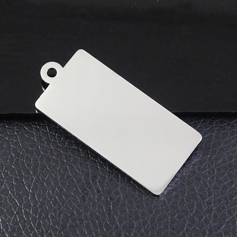 不锈钢方形吊牌空白行李牌刻字logo金属牌挂件厂家现货定做批发