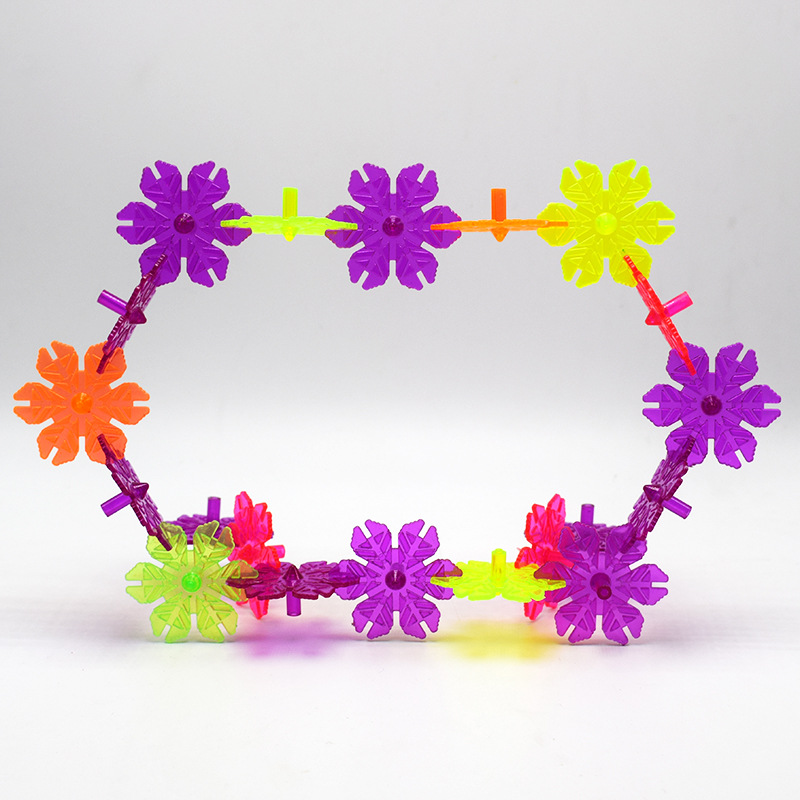 外贸热卖新品彩色雪花片积木陀螺玩具可做装扭蛋玩具批发-阿里巴巴