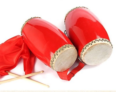 15寸手工牛皮腰鼓 学生腰鼓 成人腰鼓 15cm腰鼓