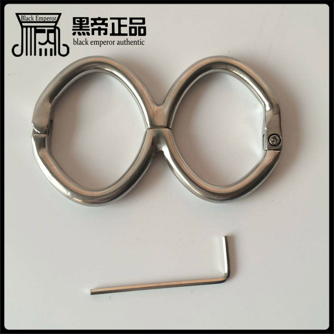 黑帝厂家直销 成人镣铐 不锈钢情趣用品 不锈钢葫芦手铐八字铐