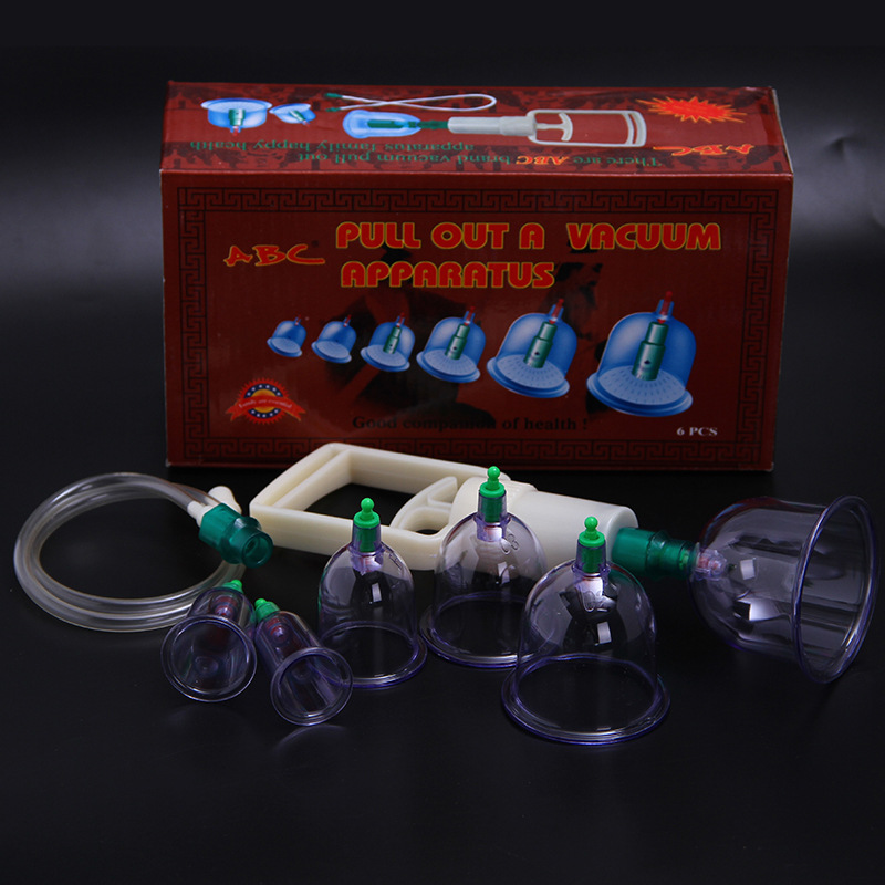 Factory Direct Sales Household Thickened Cupping Device 6 Sets Explosion-Proof Non-Glass Vacuum Pumping Cupping