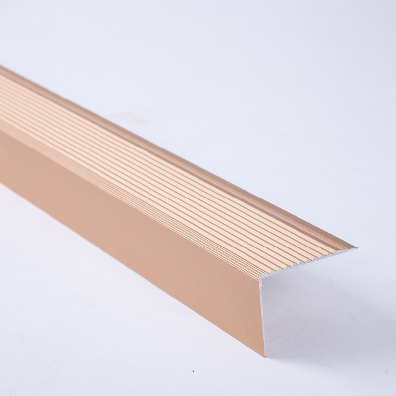 厂家直销 铝合金大直角扣条 楼梯防滑条 地板收边条装饰条