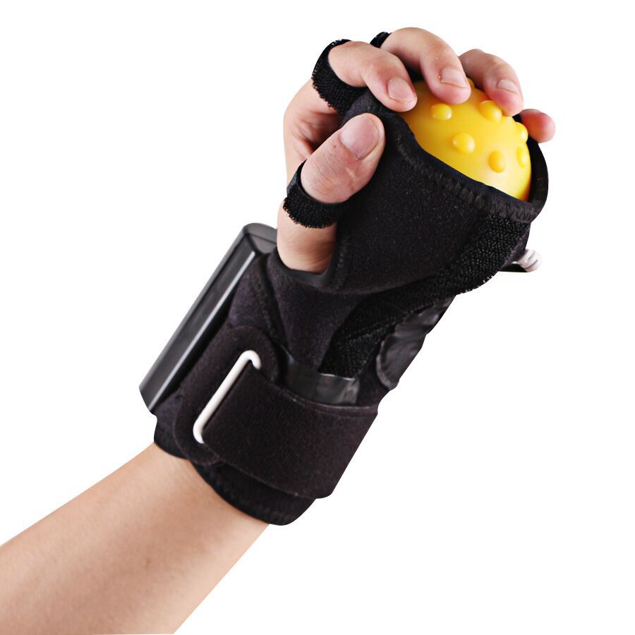 中风偏瘫手指被动康复训练电动热敷按摩器材手指矫正球分指板