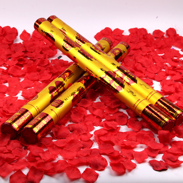 厂家批发婚婚庆礼花庆典礼炮   开工开业乔迁结婚手持旋转礼花筒