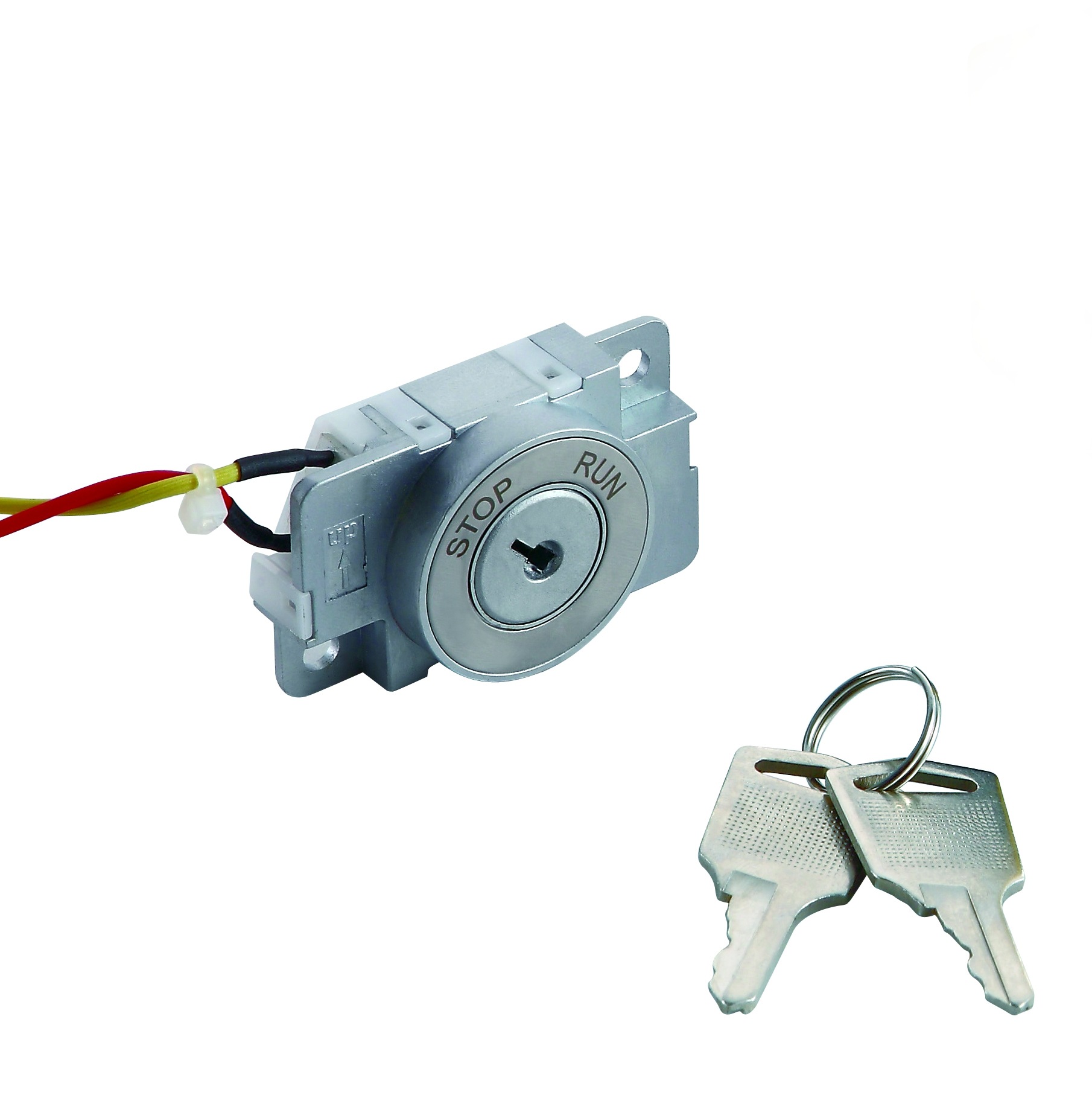 电梯配件/外呼箱电源锁/开关电源锁/超薄锁头 安装尺寸30mm