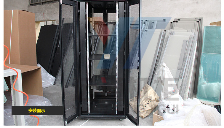 机柜垂直线槽理线架走线槽竖向理线槽开放式机架800宽22米42u47u