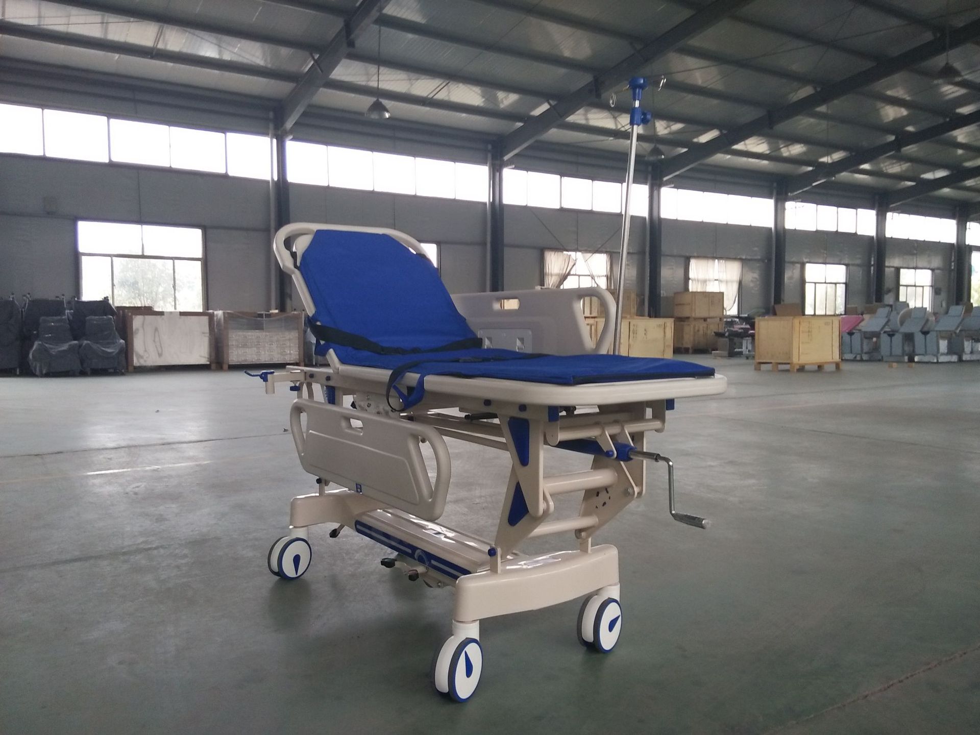 手术推车交接转运车abs豪华液压升降平车 医用抢救车 急救车